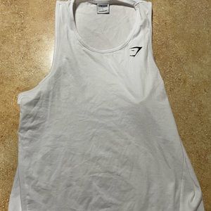 White gymshark tank top